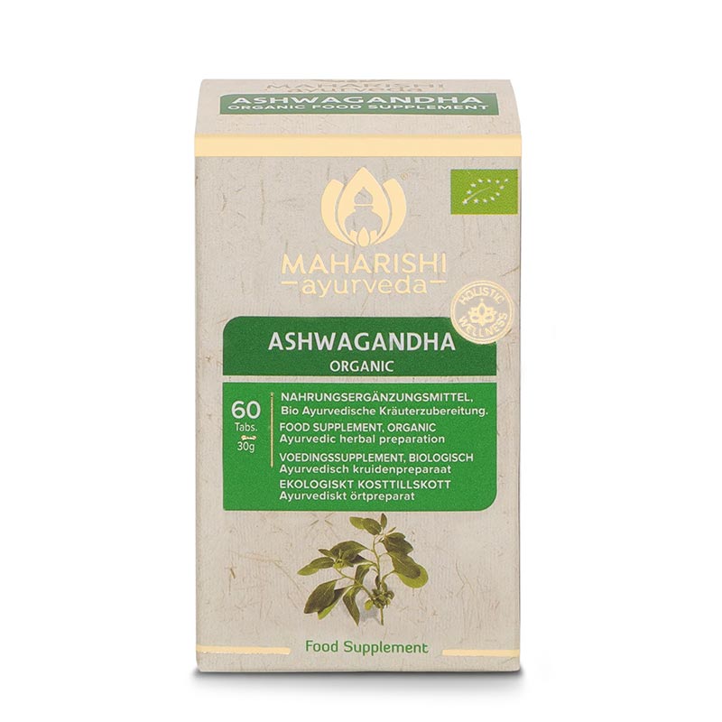 Ashwagandha Tabletten, Bio – Faltschachtel