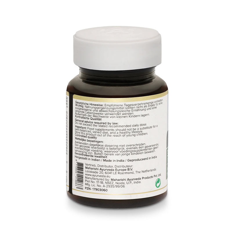 AyurDefence – Rückseite der Dose mit Etikett