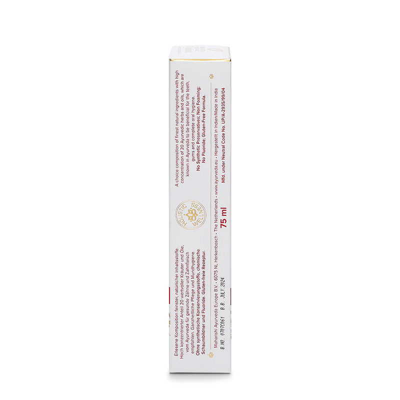 Ayurdent Classic – Seite der Faltschachtel