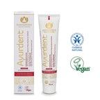 Ayurdent Classic – Tube und Faltschachtel mit Zertifikaten