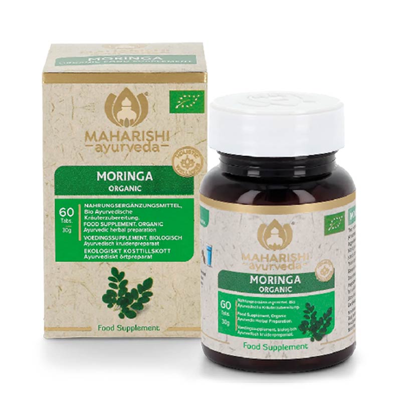 Moringa, Bio – Dose mit Faltschachtel